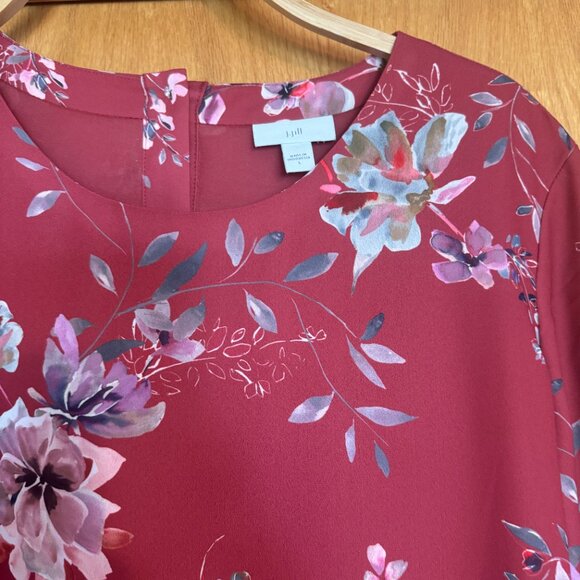 NWOT J JILL RUST MIDI DRESS SIZE LARGE - Picture 4 of 8